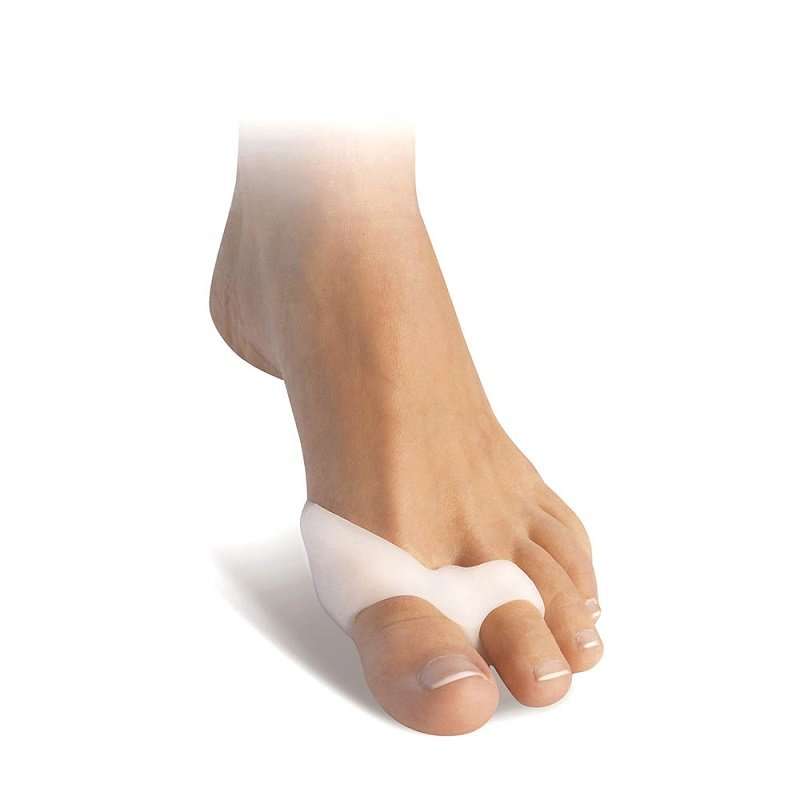 Geelist varbaeraldaja, kaitsepadjaga, nahapaksendid, villid ja konnasilmad, kõver varvas, hallux valgus, Geelist varbaeraldaja kaitsepadjaga Svorto 135